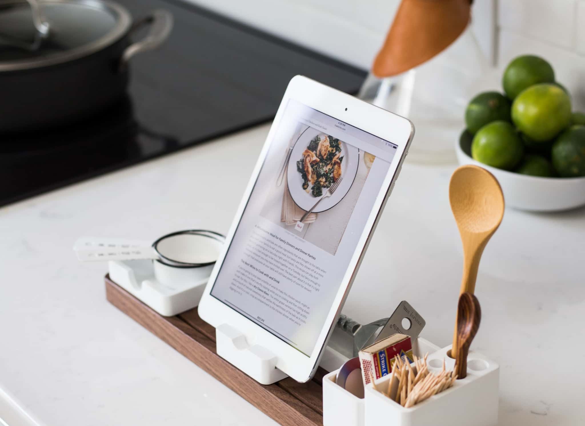 cookbook suggestion with an iPad